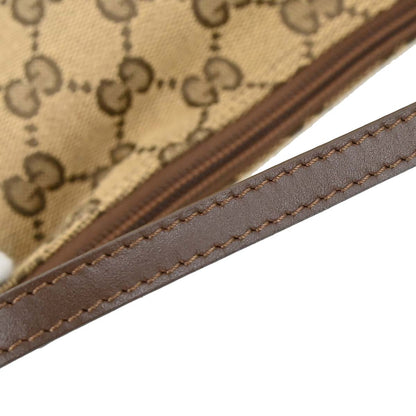 Gucci Brown Beige Canvas GG Handbag