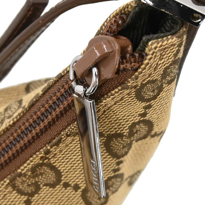 Gucci Brown Beige Canvas GG Handbag