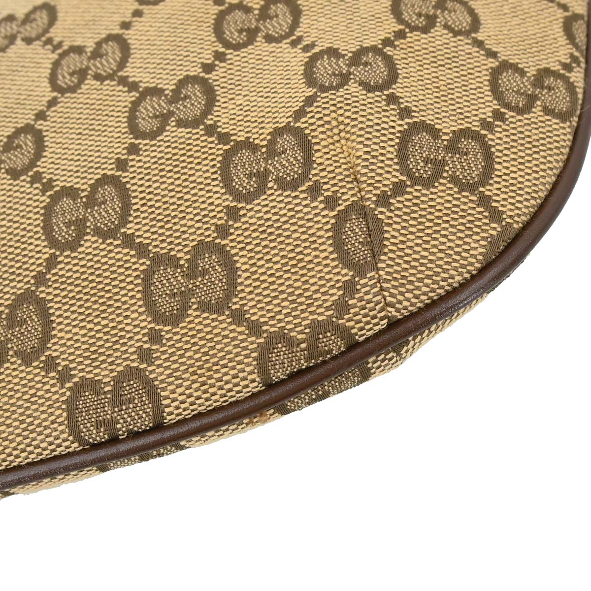 Gucci Brown Beige Canvas GG Handbag