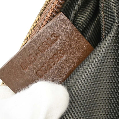 Gucci Brown Beige Canvas GG Handbag