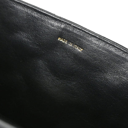 Chanel 1989-1991 Black Lambskin Top Handle Handbag