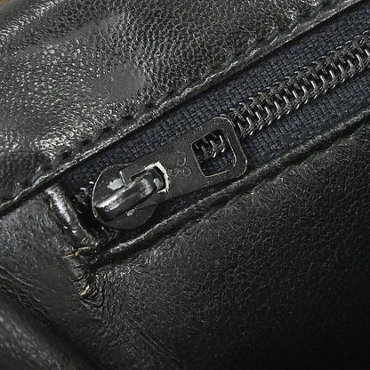 Chanel 1989-1991 Black Lambskin Top Handle Handbag