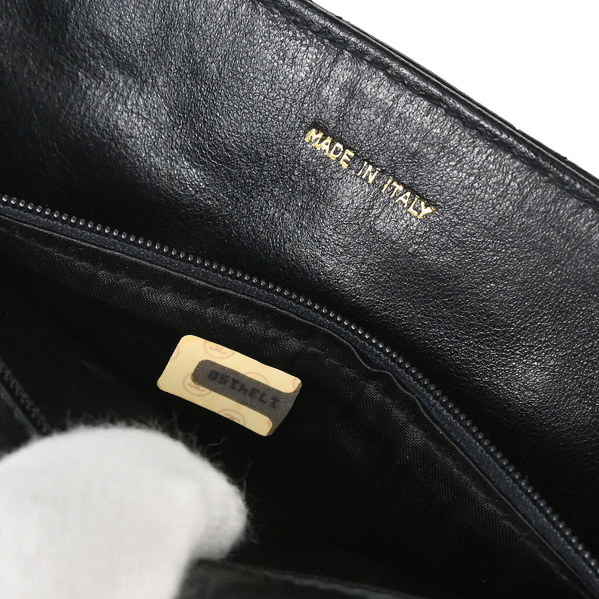 Chanel 1989-1991 Black Lambskin Top Handle Handbag