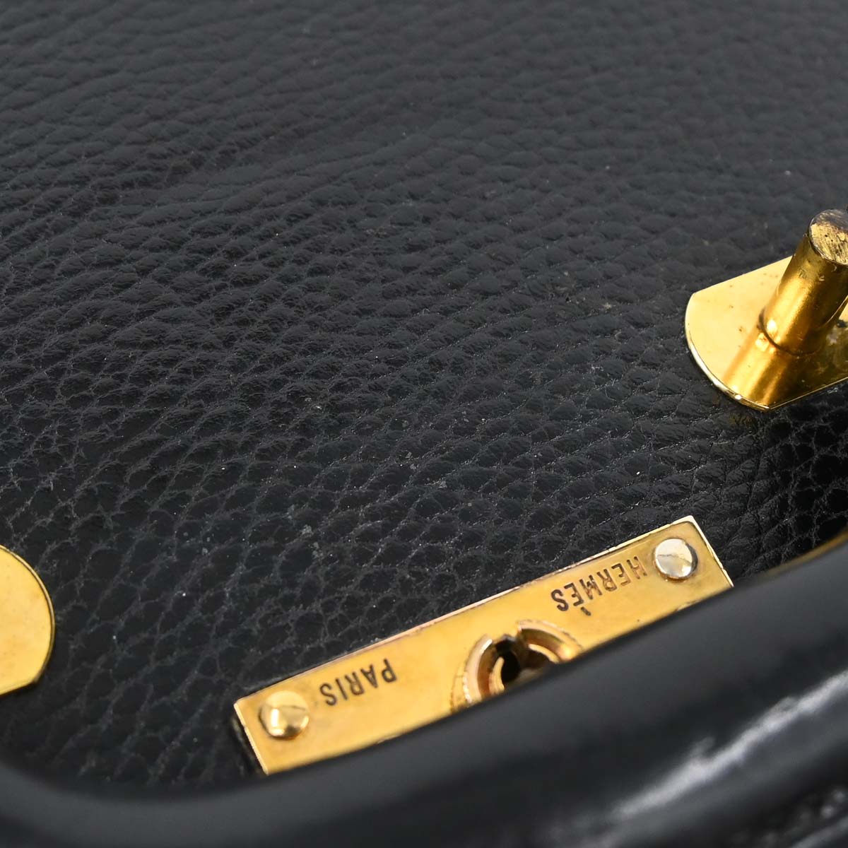 Hermes Black Ardennes Trunk Handbag