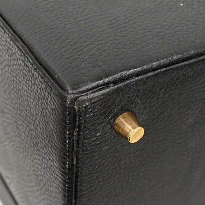 Hermes Black Ardennes Trunk Handbag