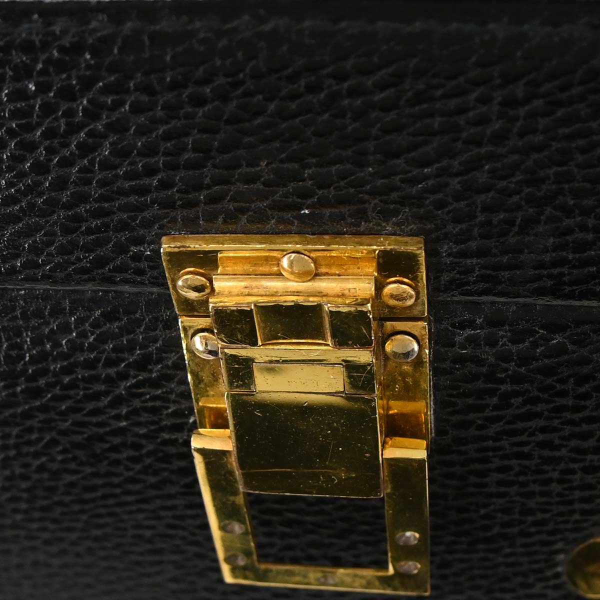 Hermes Black Ardennes Trunk Handbag