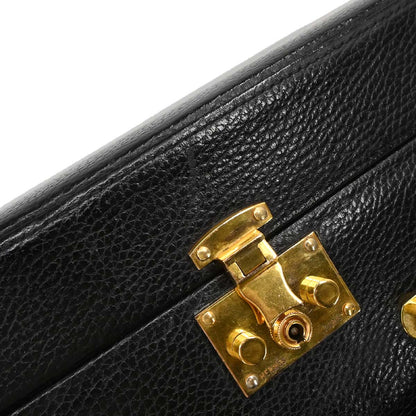 Hermes Black Ardennes Trunk Handbag