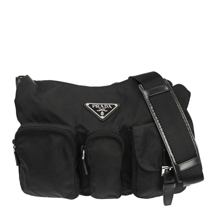 Prada Black Nylon Shoulder Bag