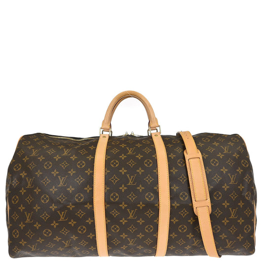 Louis Vuitton Monogram Keepall Bandouliere 60 Duffle Bag M41412