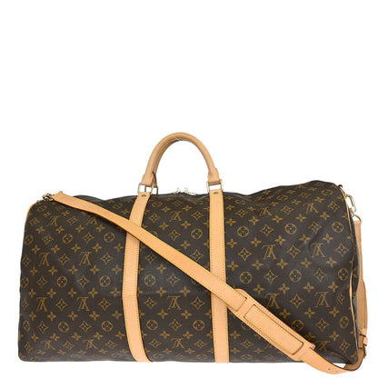 Louis Vuitton Monogram Keepall Bandouliere 60 Duffle Bag M41412