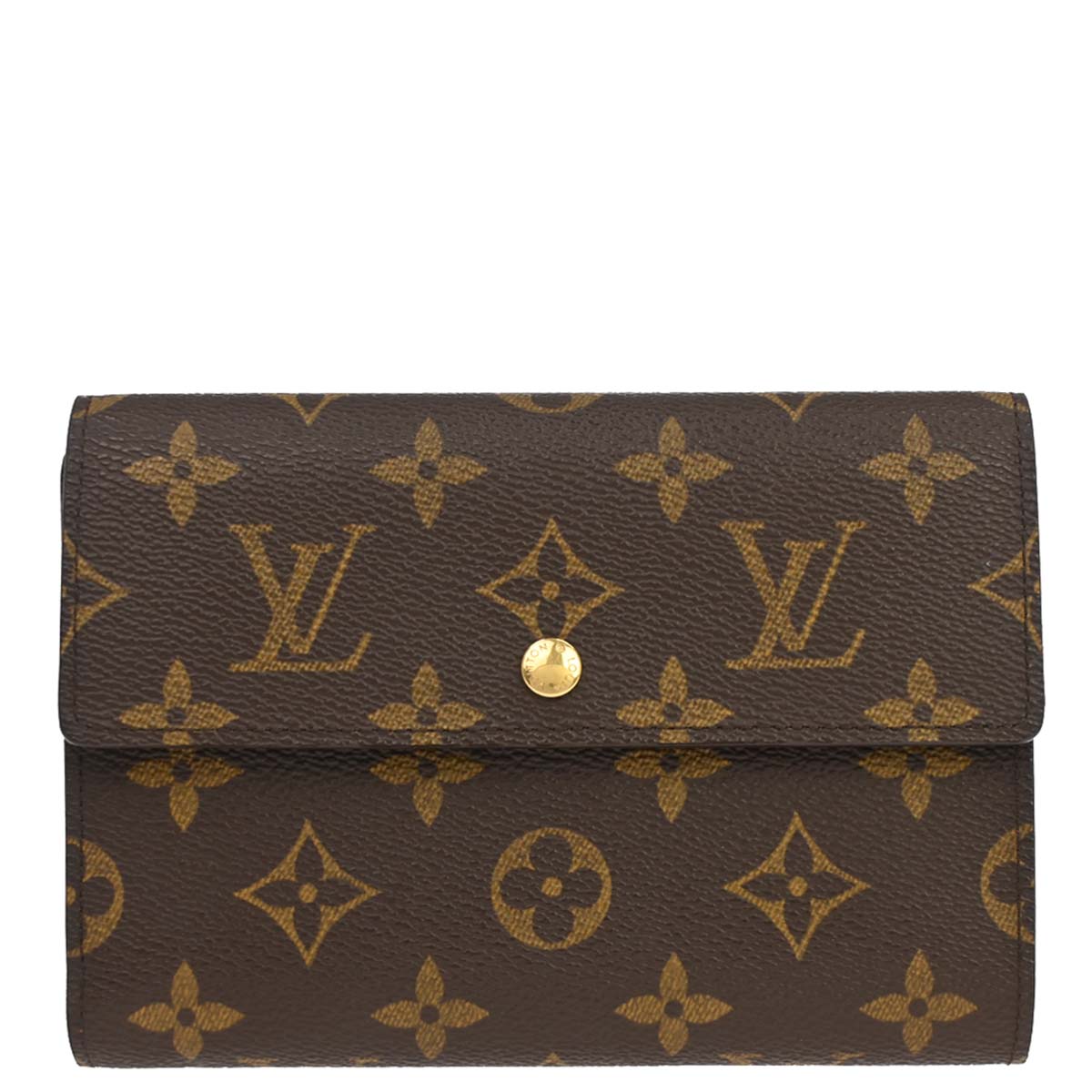 Louis Vuitton Monogram Porte Tresor Etui Papier Wallet M61202