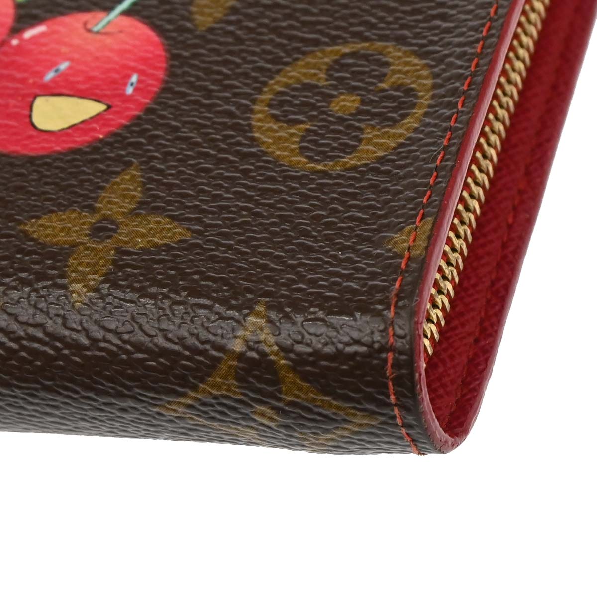 Louis Vuitton Monogram Cherry Porte Monnaie Zip Wallet M95006