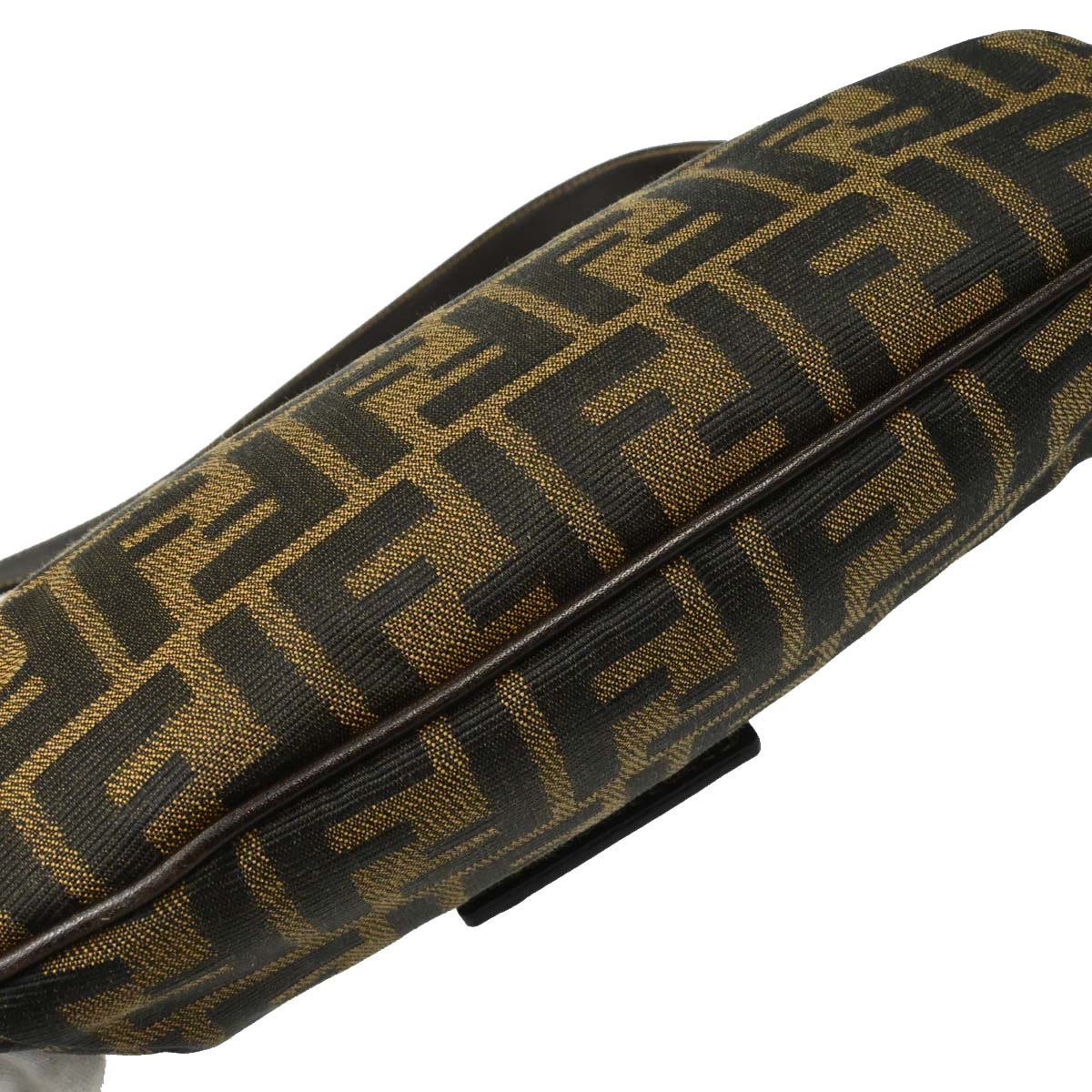 Fendi Brown Canvas Zucca Shoulder Bag