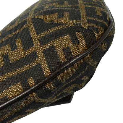 Fendi Brown Canvas Zucca Shoulder Bag