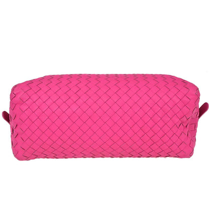 Bottega Veneta Pink Lambskin Intrecciato Handbag