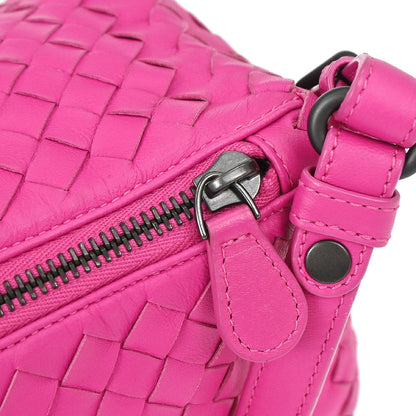 Bottega Veneta Pink Lambskin Intrecciato Handbag