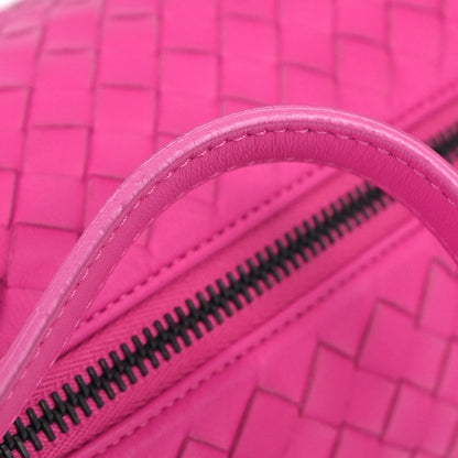 Bottega Veneta Pink Lambskin Intrecciato Handbag