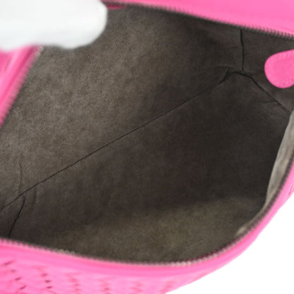 Bottega Veneta Pink Lambskin Intrecciato Handbag