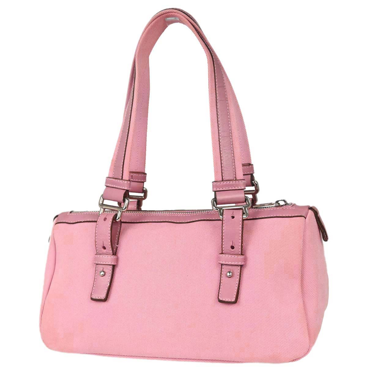 Yves Saint Laurent Pink Canvas Kahala Handbag