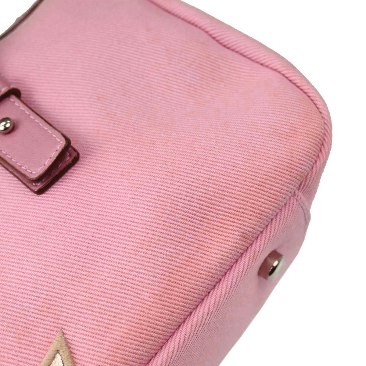 Yves Saint Laurent Pink Canvas Kahala Handbag