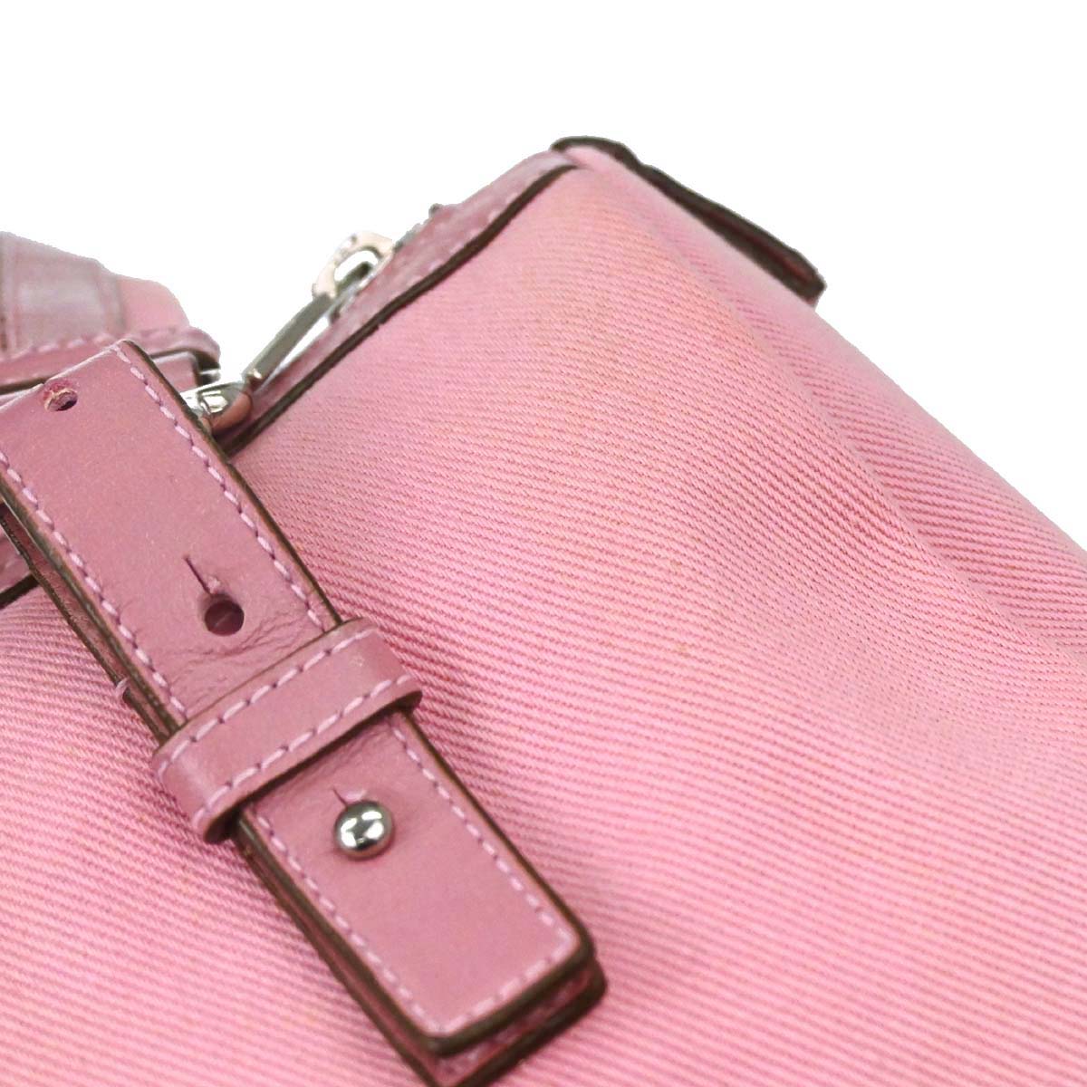 Yves Saint Laurent Pink Canvas Kahala Handbag