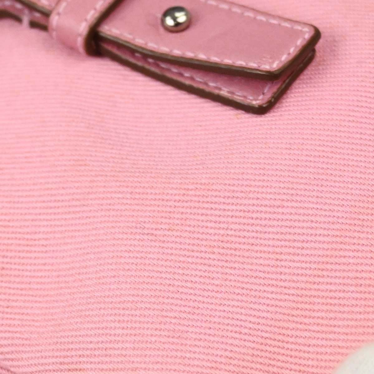 Yves Saint Laurent Pink Canvas Kahala Handbag