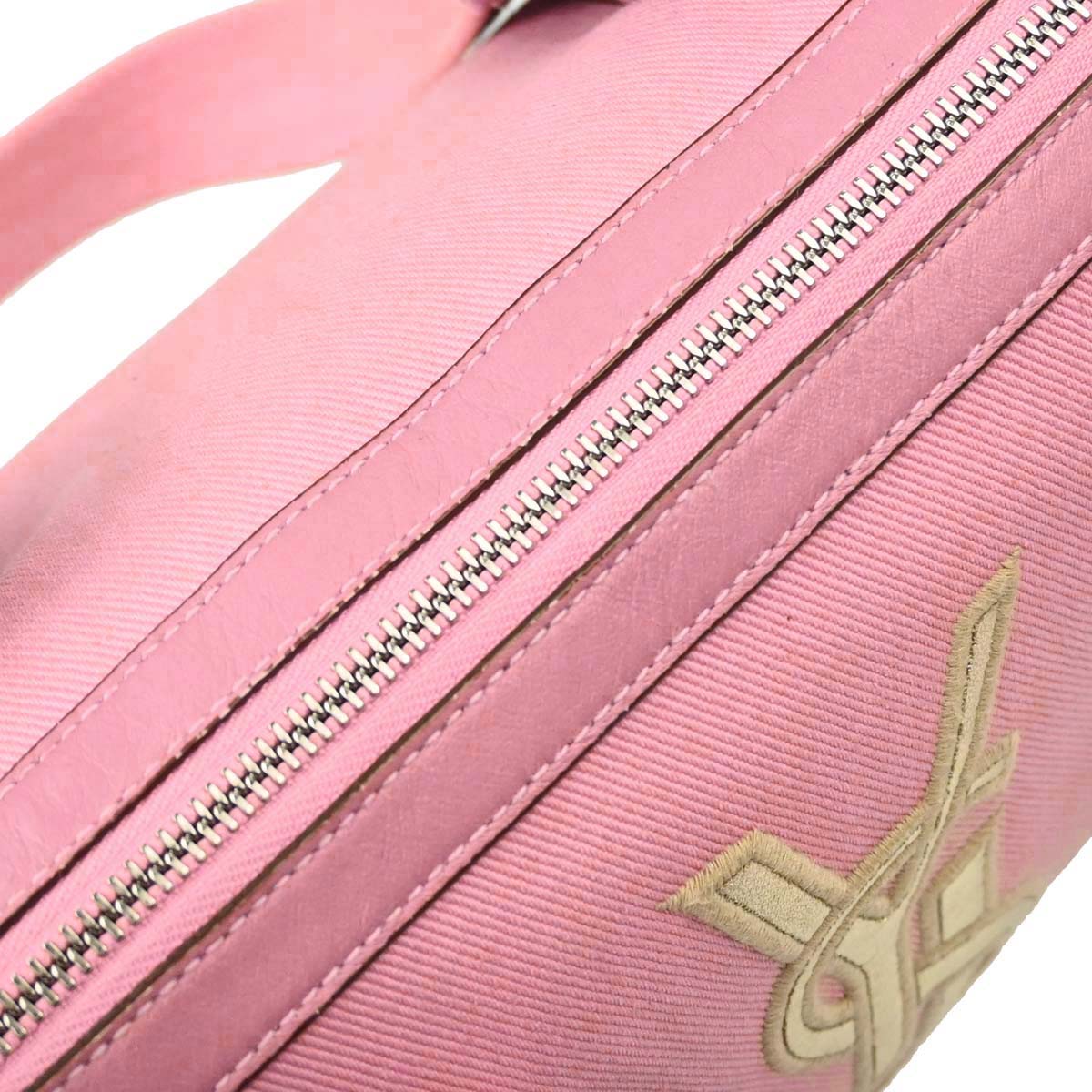 Yves Saint Laurent Pink Canvas Kahala Handbag