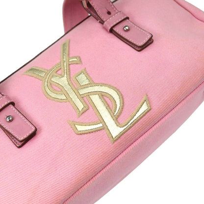 Yves Saint Laurent Pink Canvas Kahala Handbag