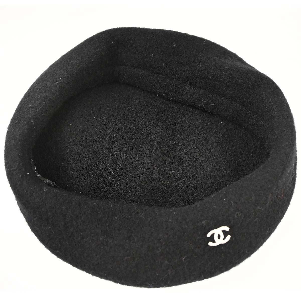 Chanel Black Hat Beret Small Good