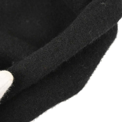 Chanel Black Hat Beret Small Good