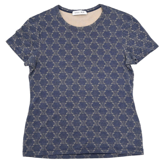 Celine Macadam T-shirt Top Navy