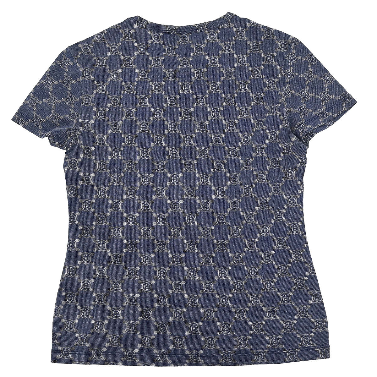 Celine Macadam T-shirt Top Navy
