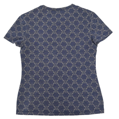 Celine Macadam T-shirt Top Navy
