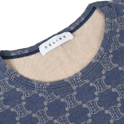 Celine Macadam T-shirt Top Navy