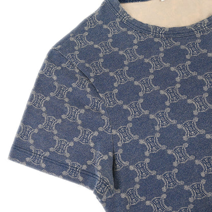 Celine Macadam T-shirt Top Navy