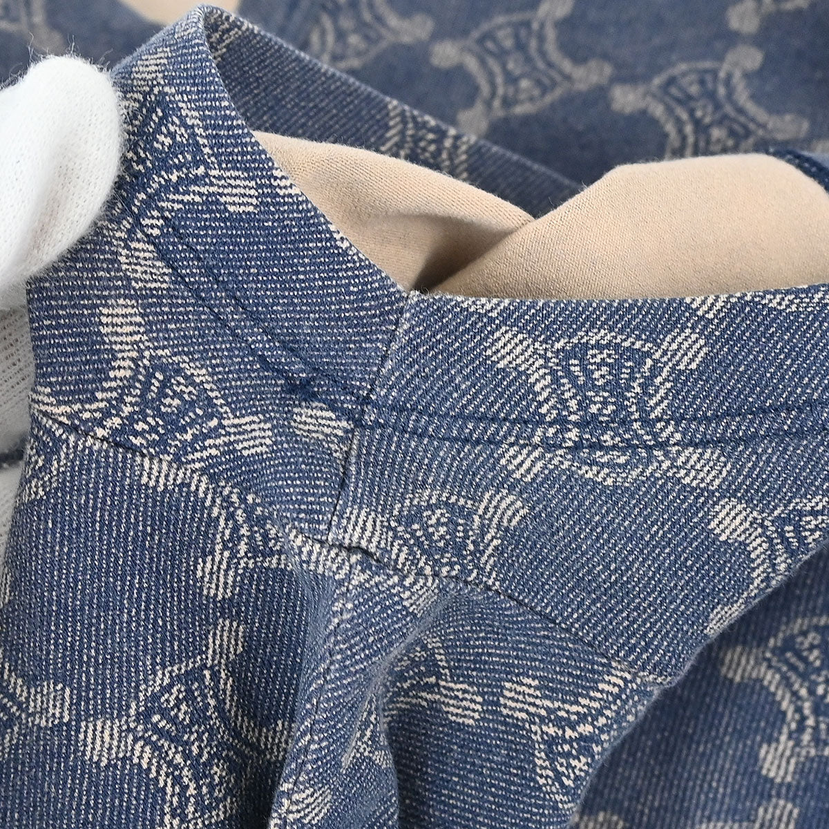 Celine Macadam T-shirt Top Navy
