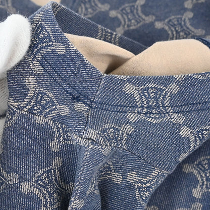 Celine Macadam T-shirt Top Navy
