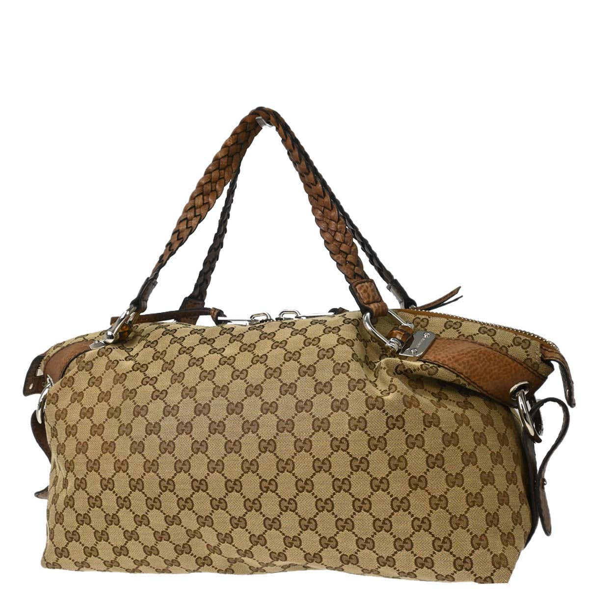Gucci Brown GG Bamboo Handbag