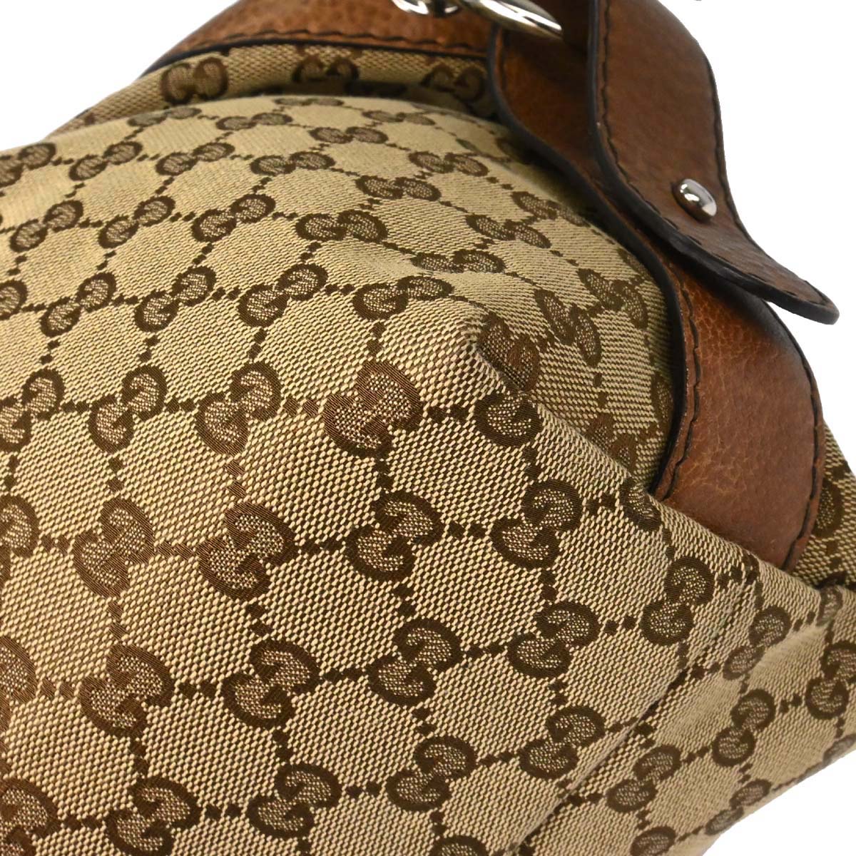 Gucci Brown GG Bamboo Handbag