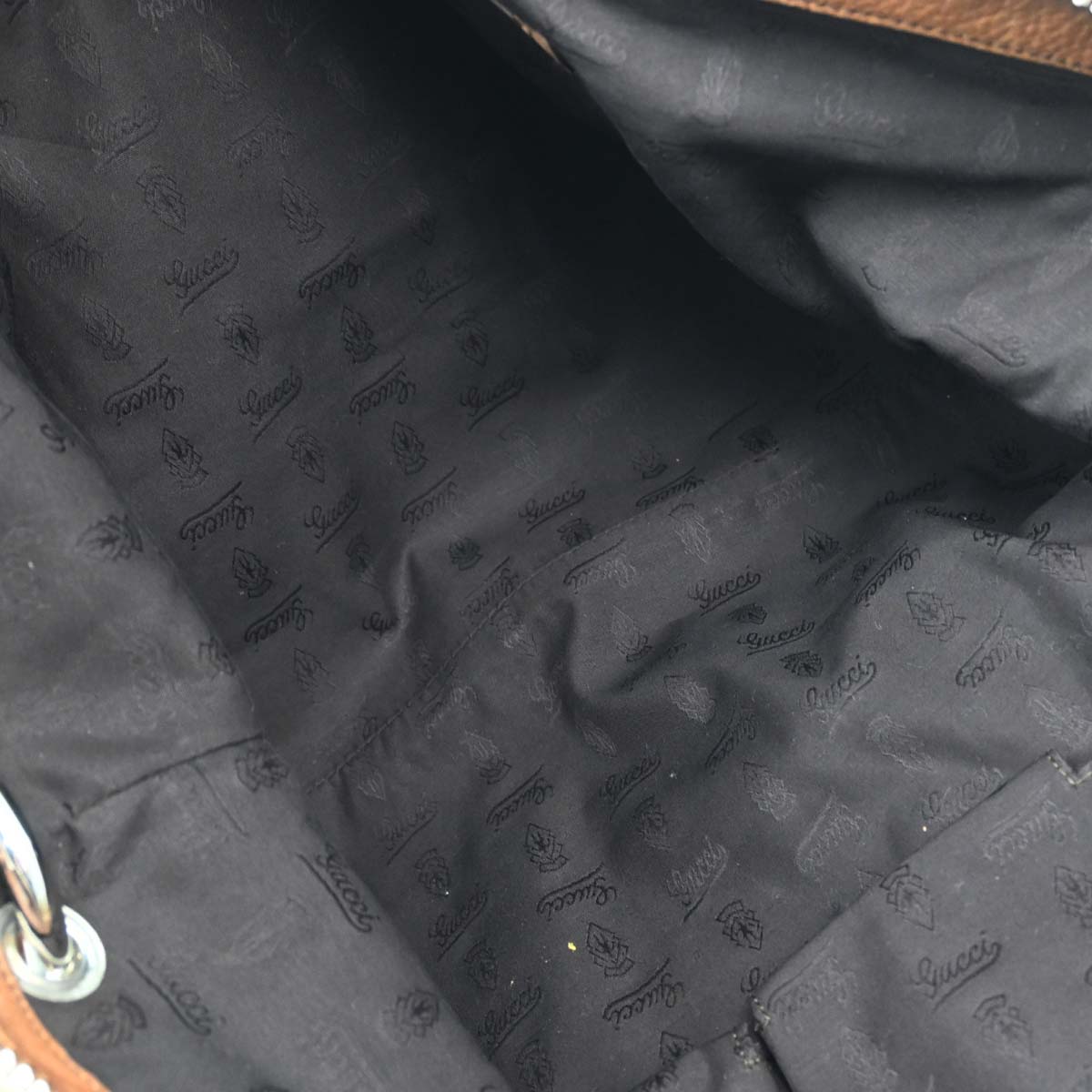 Gucci Brown GG Bamboo Handbag