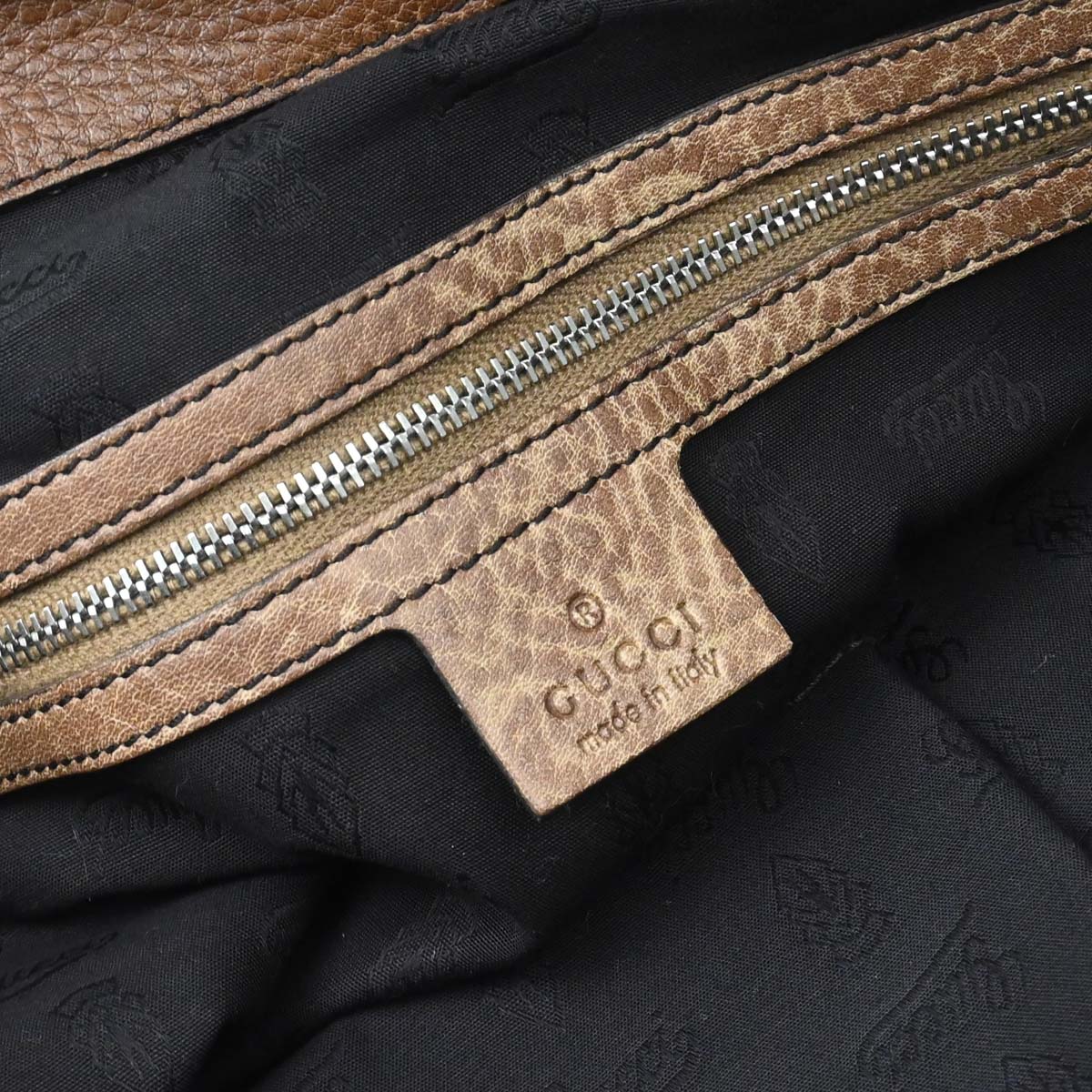 Gucci Brown GG Bamboo Handbag