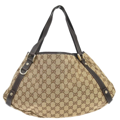 Gucci Beige Canvas GG Abbey D-ring Tote Handbag