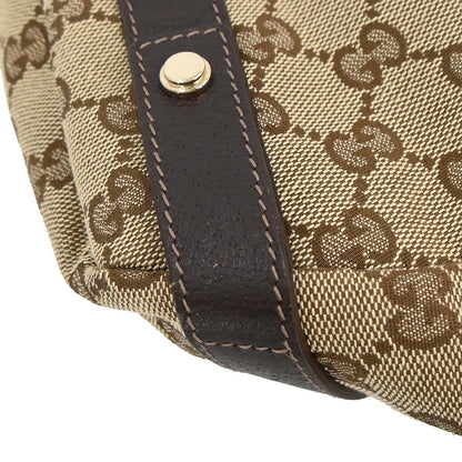 Gucci Beige Canvas GG Abbey D-ring Tote Handbag