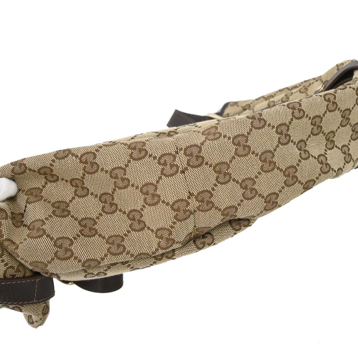 Gucci Beige Canvas GG Abbey D-ring Tote Handbag