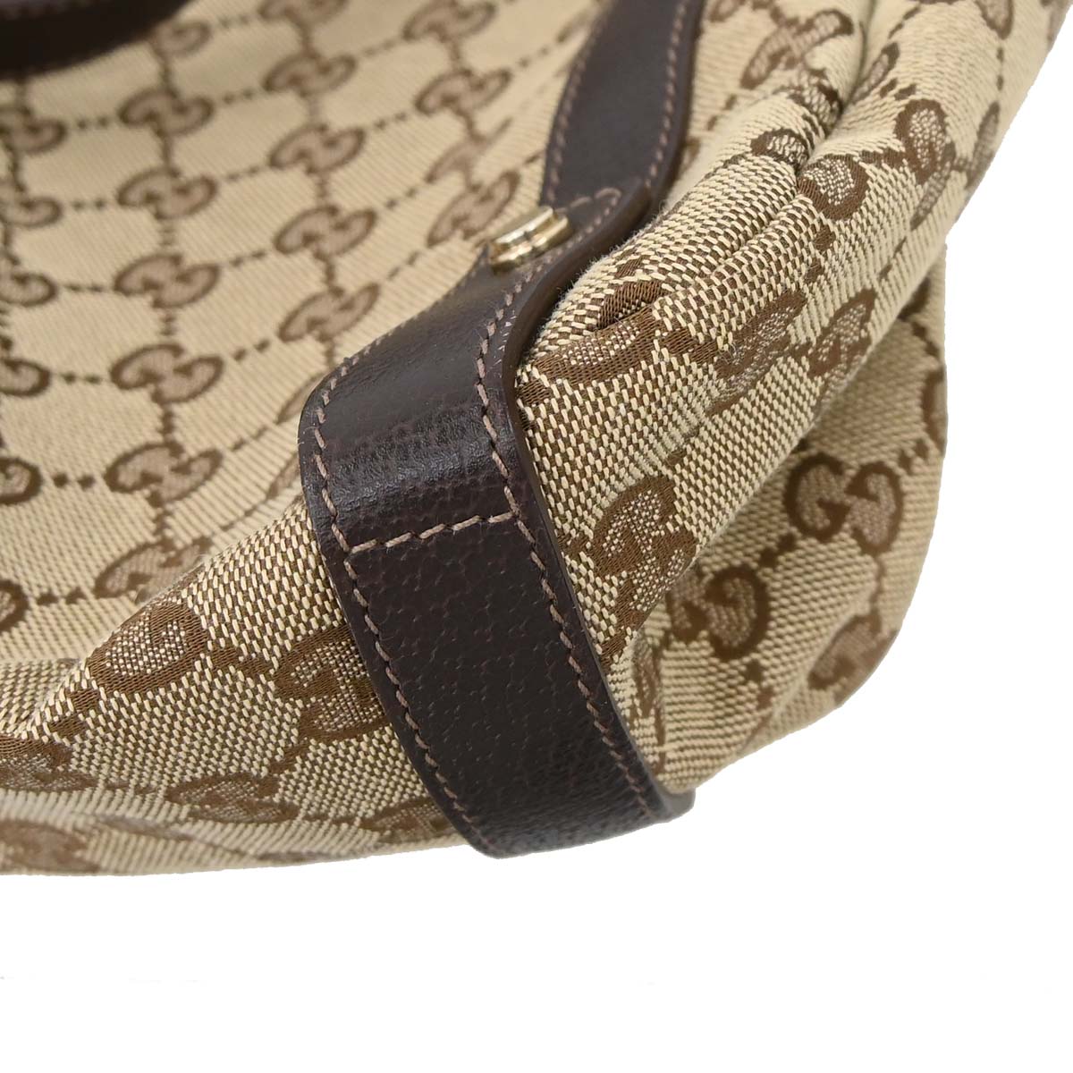 Gucci Beige Canvas GG Abbey D-ring Tote Handbag