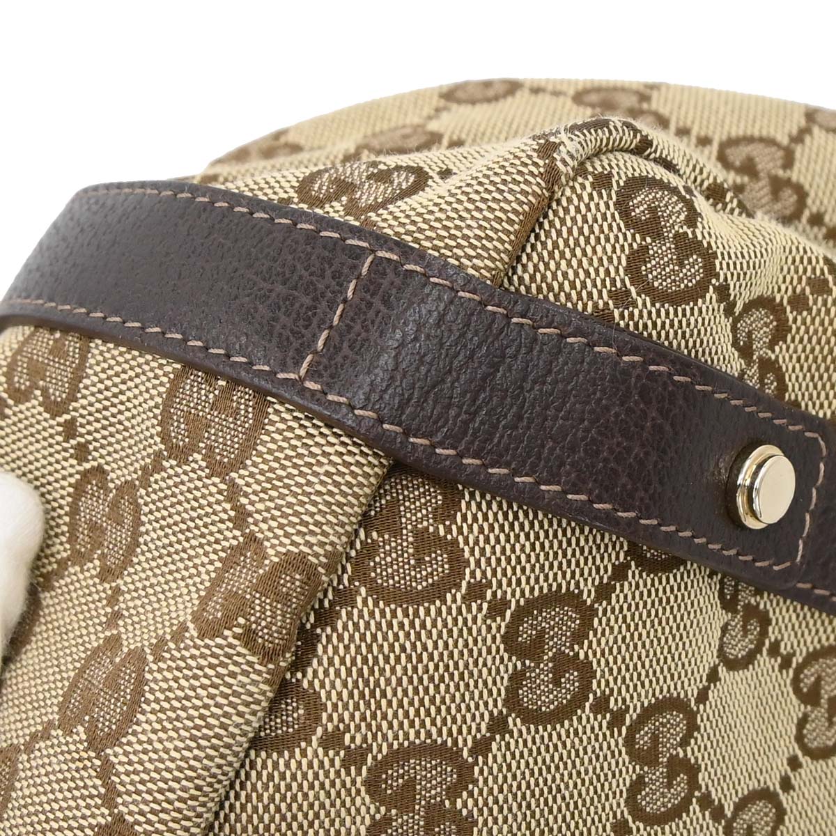 Gucci Beige Canvas GG Abbey D-ring Tote Handbag