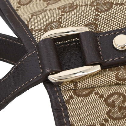 Gucci Beige Canvas GG Abbey D-ring Tote Handbag