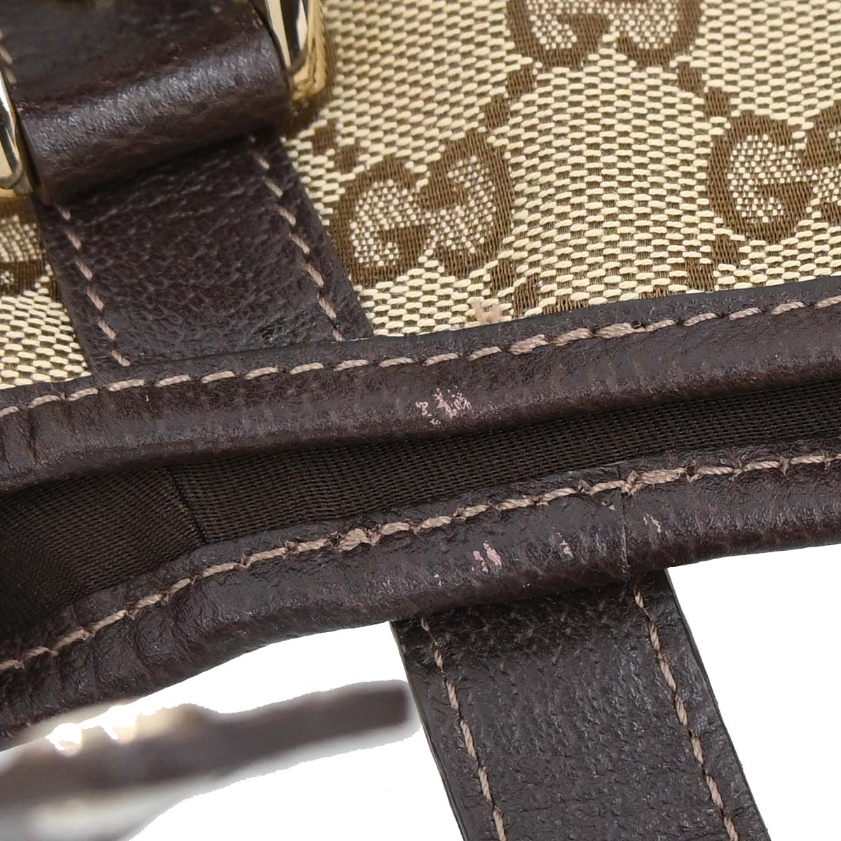 Gucci Beige Canvas GG Abbey D-ring Tote Handbag