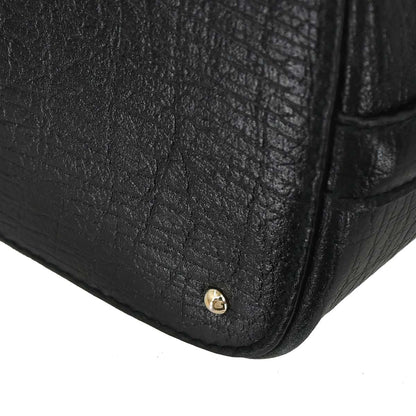 Gucci Black Canvas Horsebit GG Tote Handbag