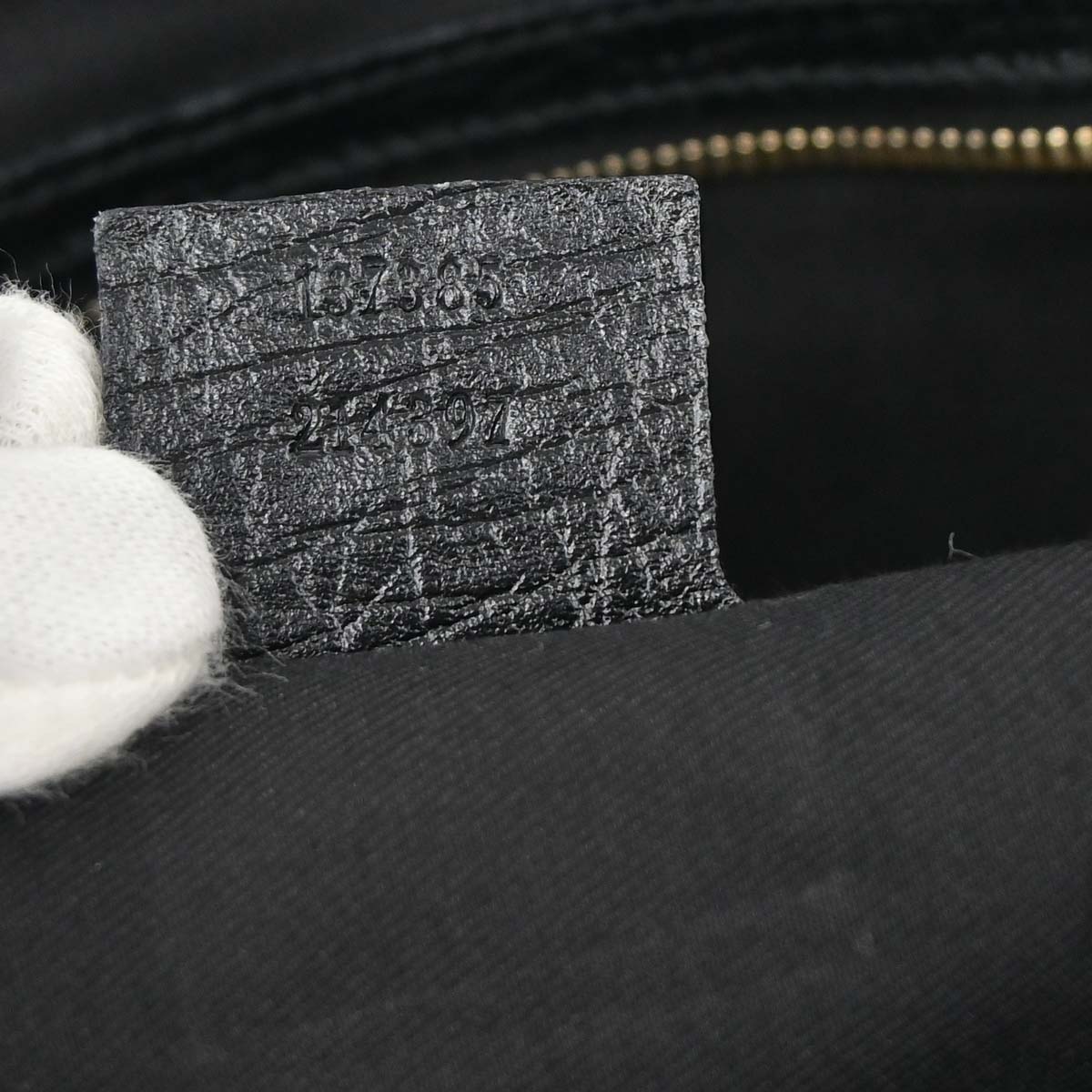 Gucci Black Canvas Horsebit GG Tote Handbag